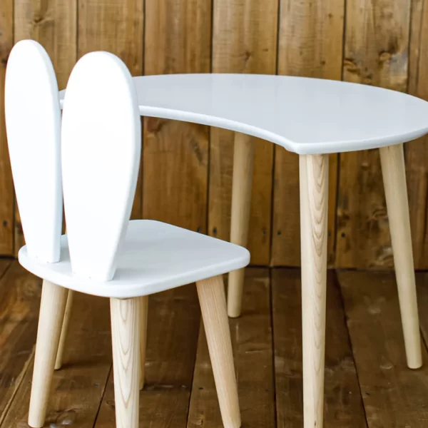 Masă Rotundă Albă Con pentru copii