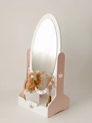 Oglindă persic-albă