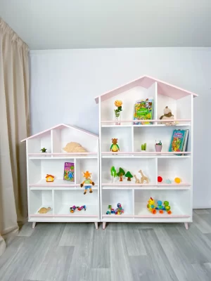 Bibliotecă pentru copii alb-persic
